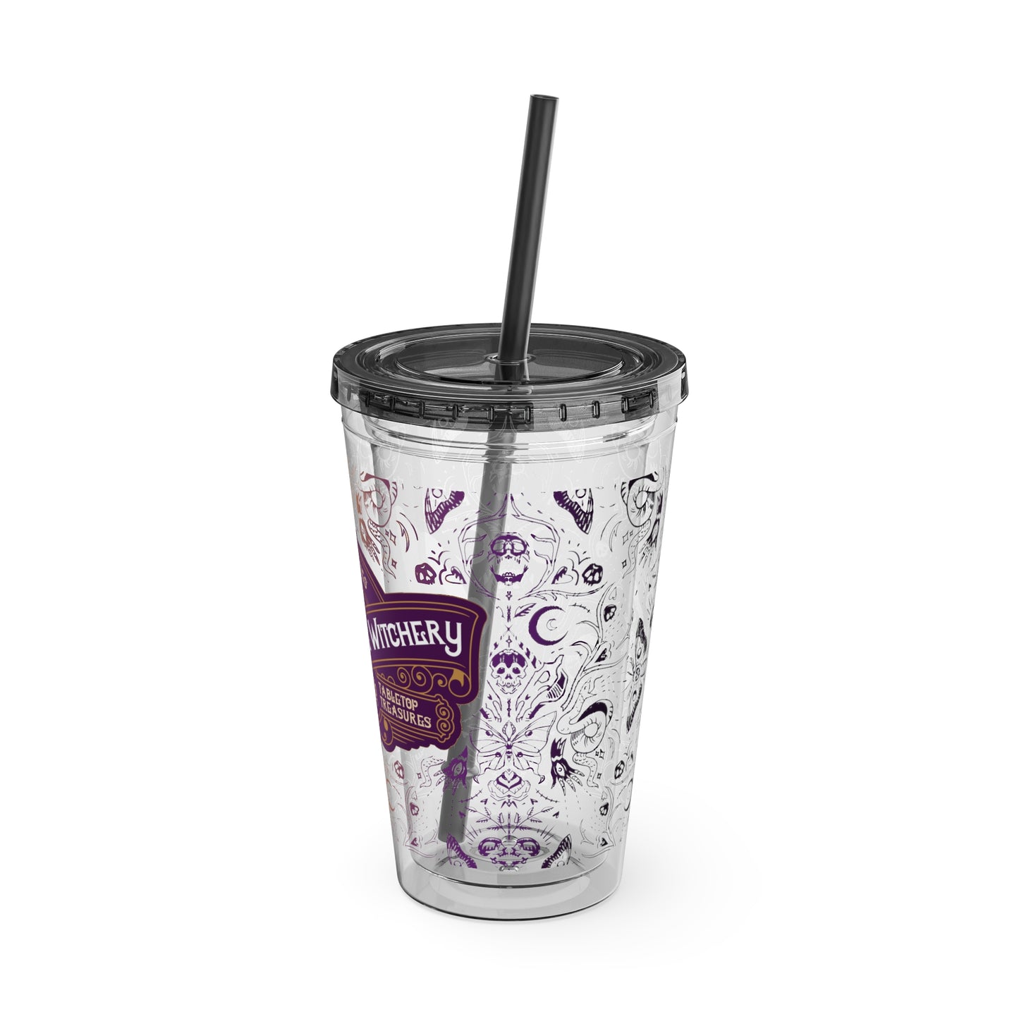 Dice Witchery Sunsplash Tumbler with Straw, 16oz