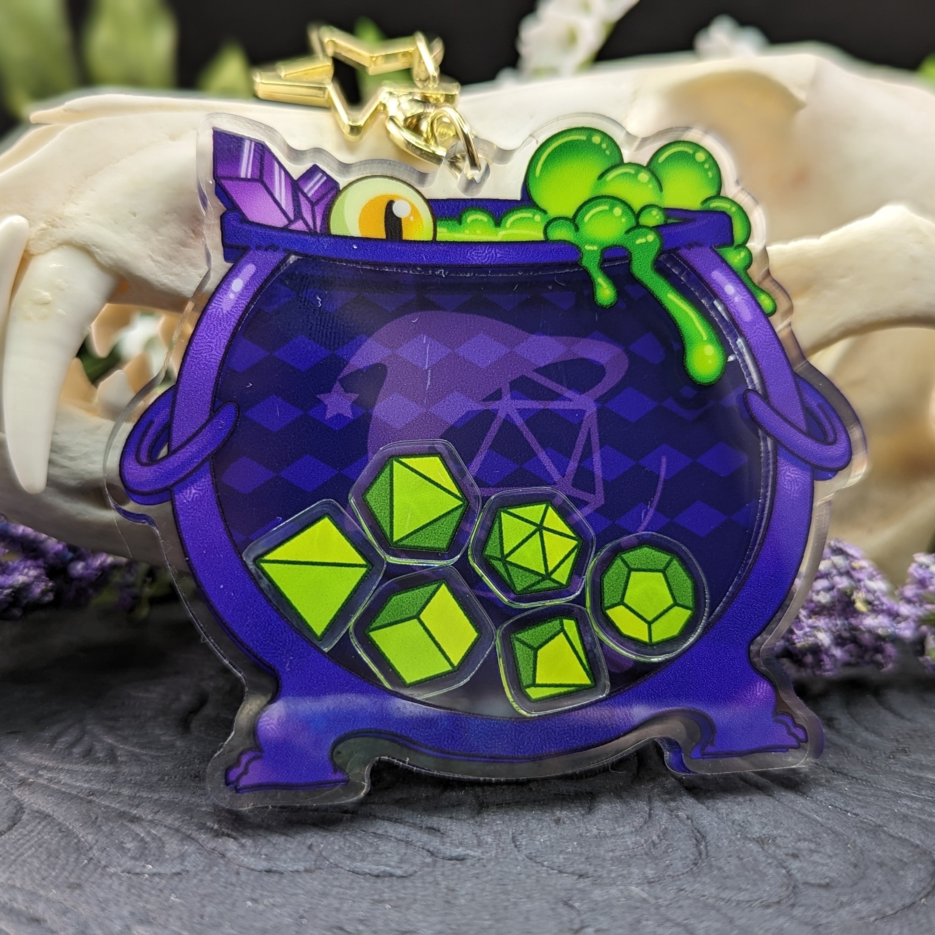 Cauldron Shaker Keychain – Dice Witchery