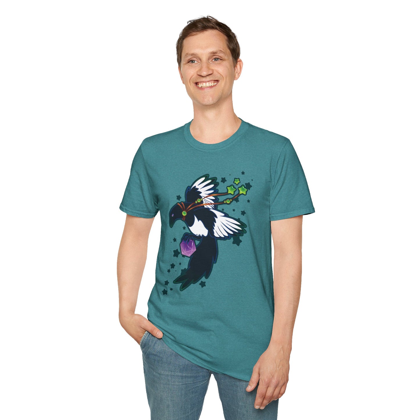 Dice Magpie Unisex Softstyle T-Shirt