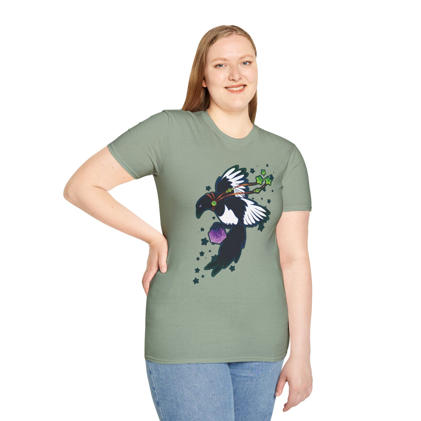 Dice Magpie Unisex Softstyle T-Shirt