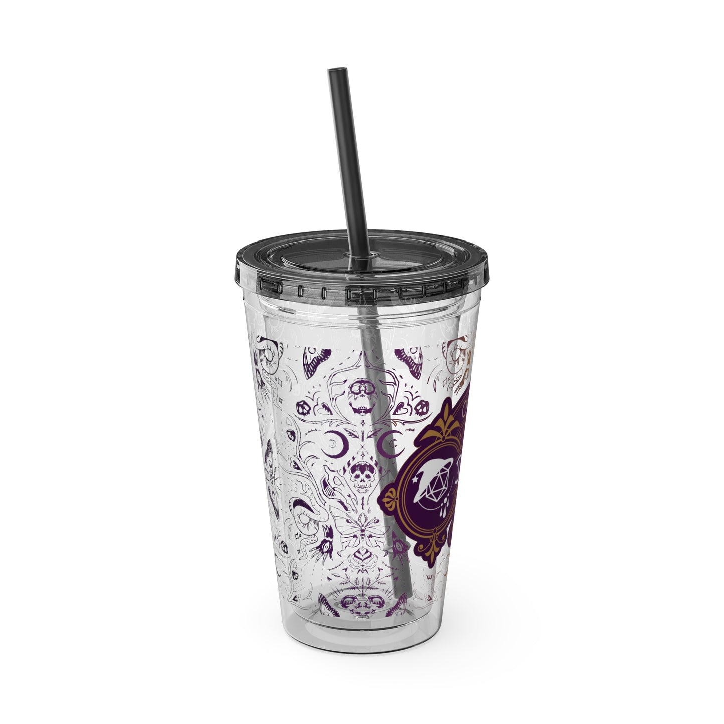 Dice Witchery Sunsplash Tumbler with Straw, 16oz