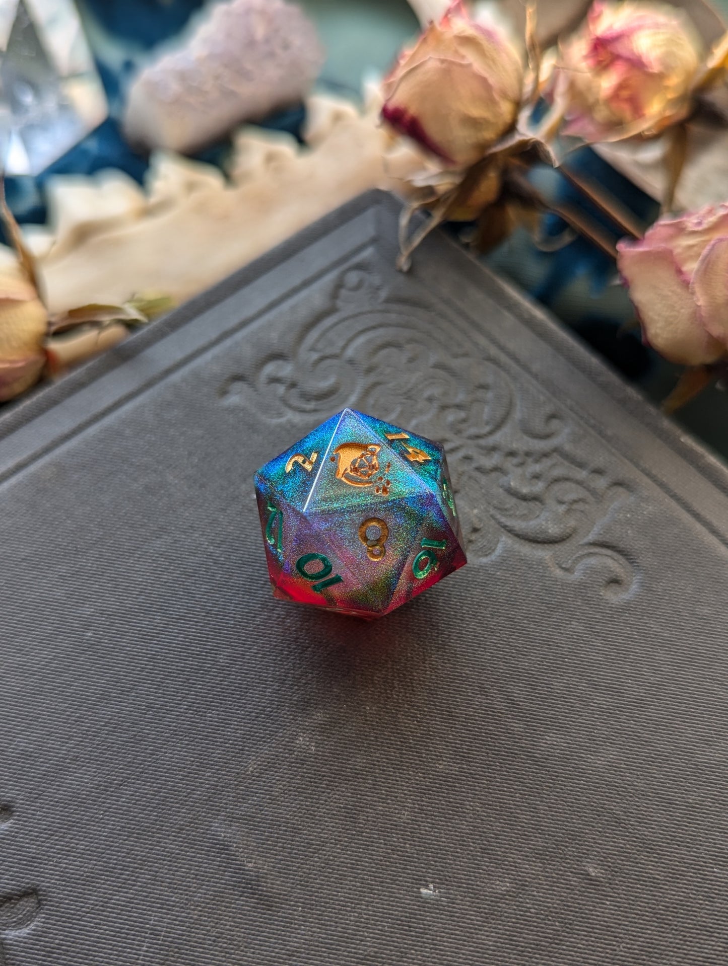 Scarlet Aurora d20 Single Dice