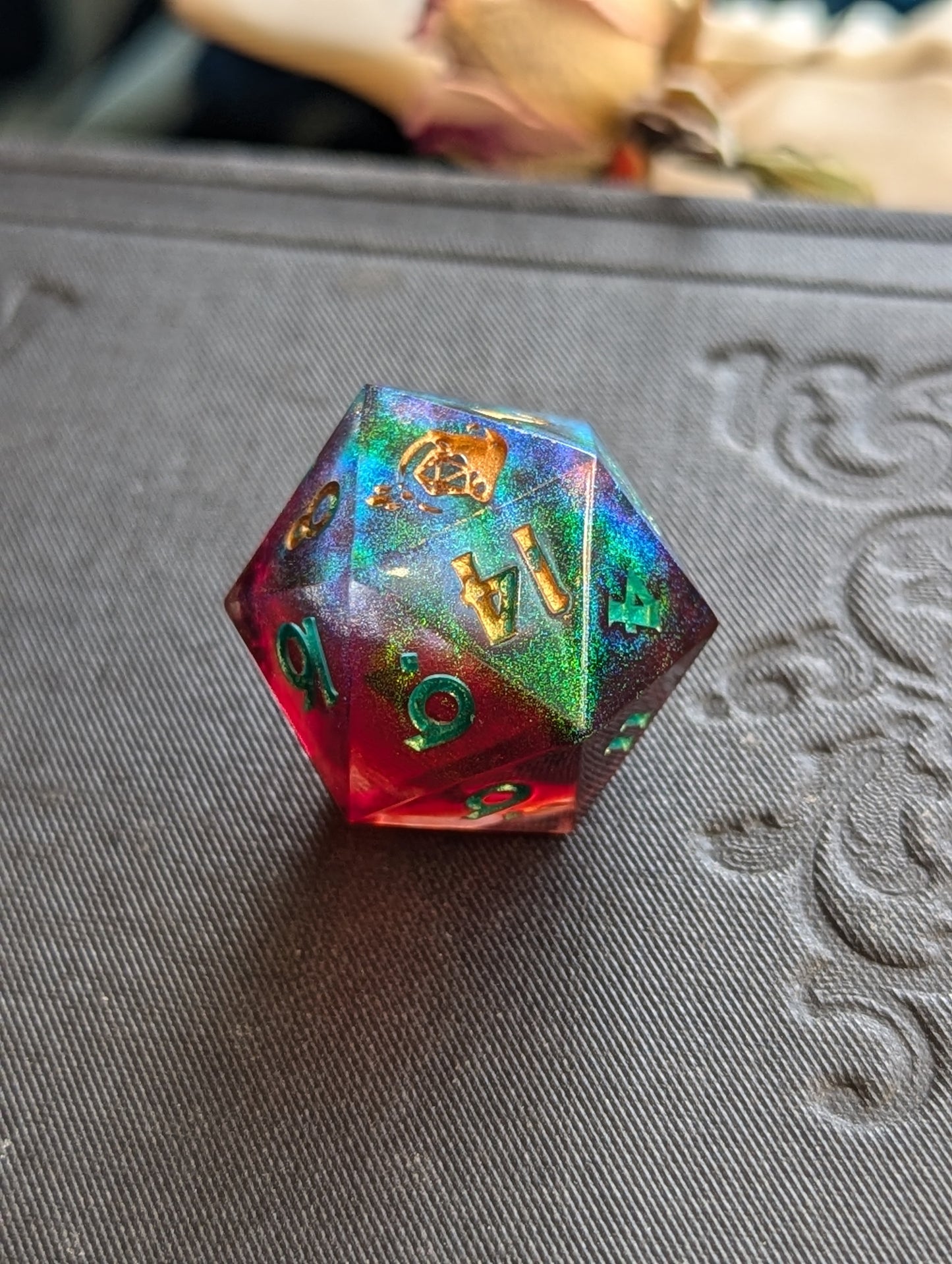 Scarlet Aurora d20 Single Dice