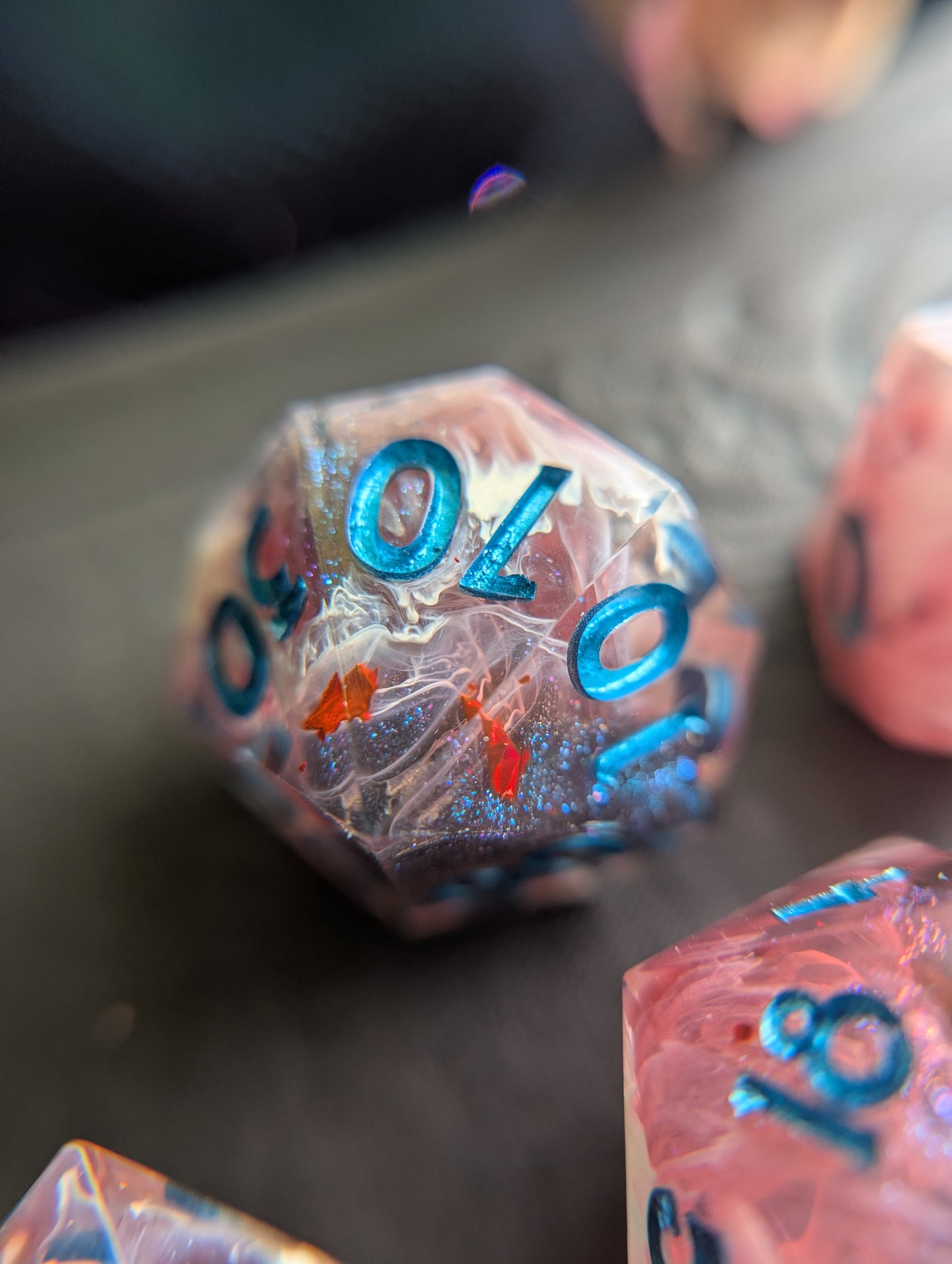 Huckleberry Glamour Handmade Dice