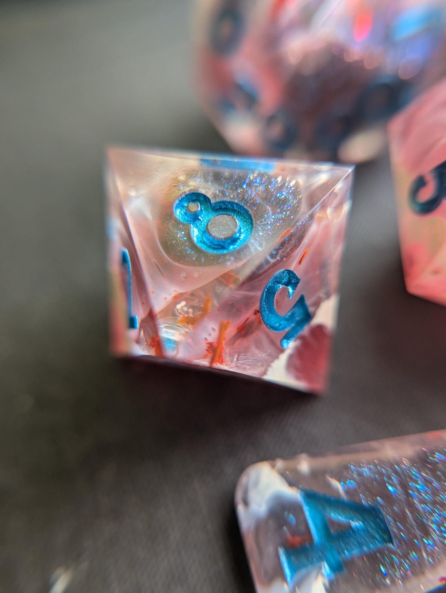 Huckleberry Glamour Handmade Dice