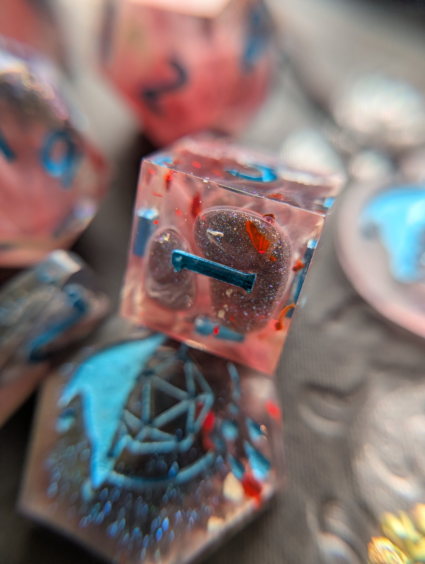 Huckleberry Glamour Handmade Dice