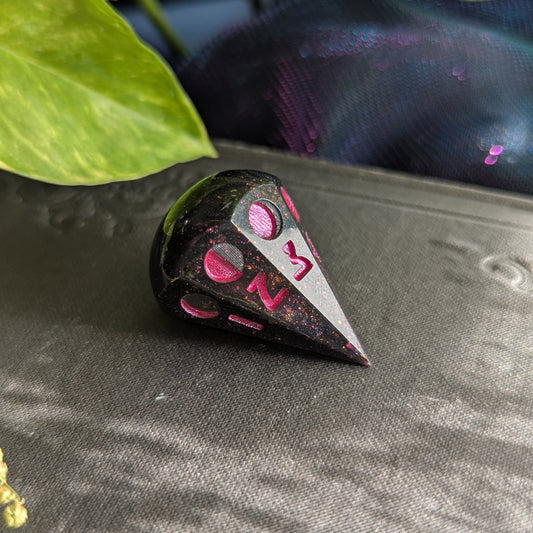 Ember Rose - Moon Phase d8 Single Dice