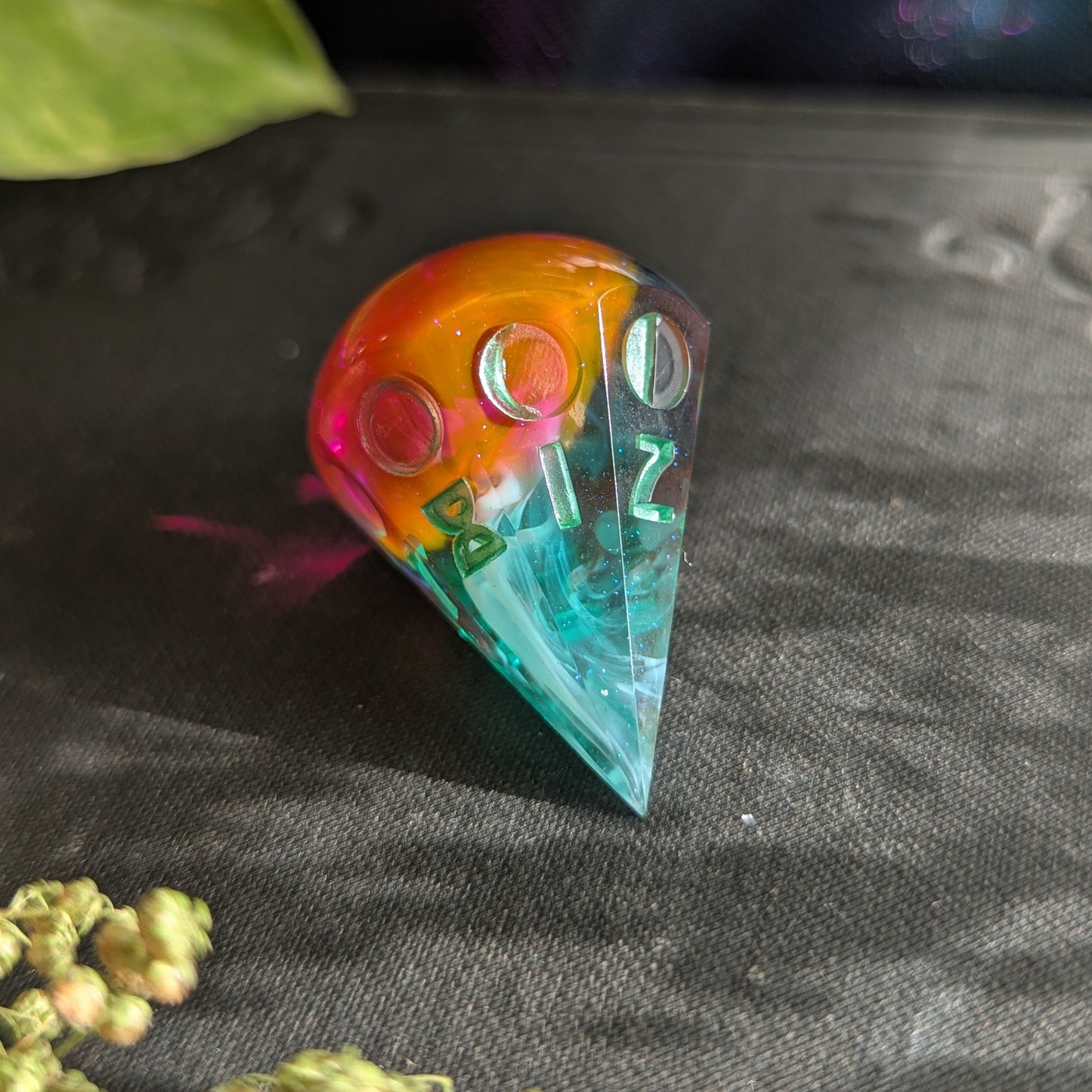 Neon Moon - Moon Phase d8 Single Dice