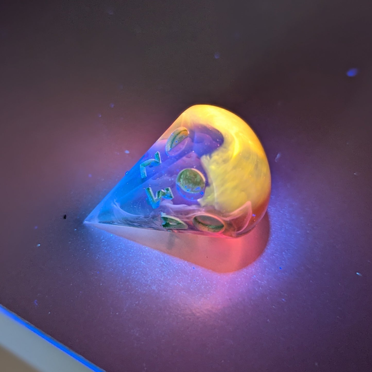 Neon Moon - Moon Phase d8 Single Dice