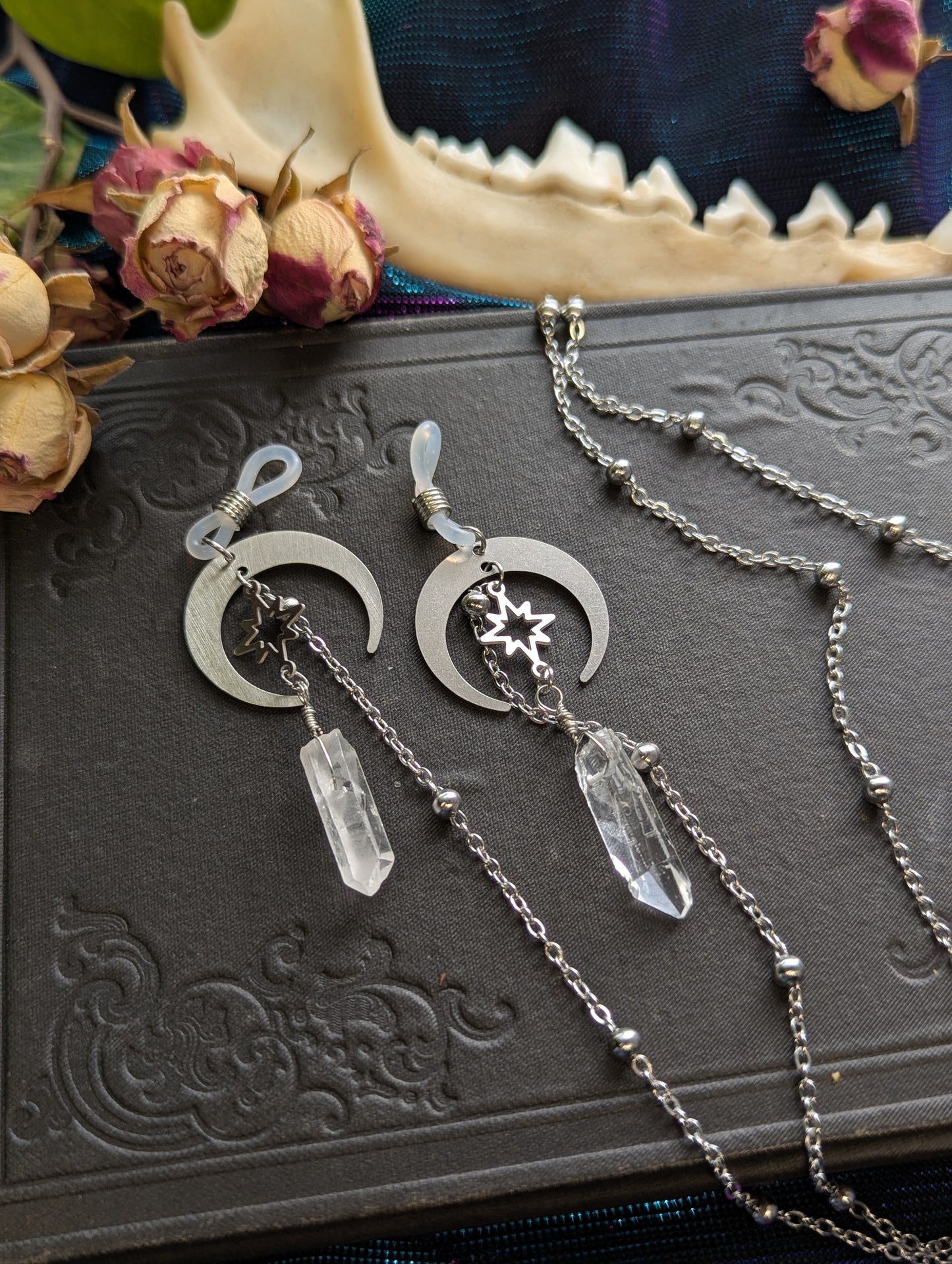 Quartz Moon Eyeglasses Chain