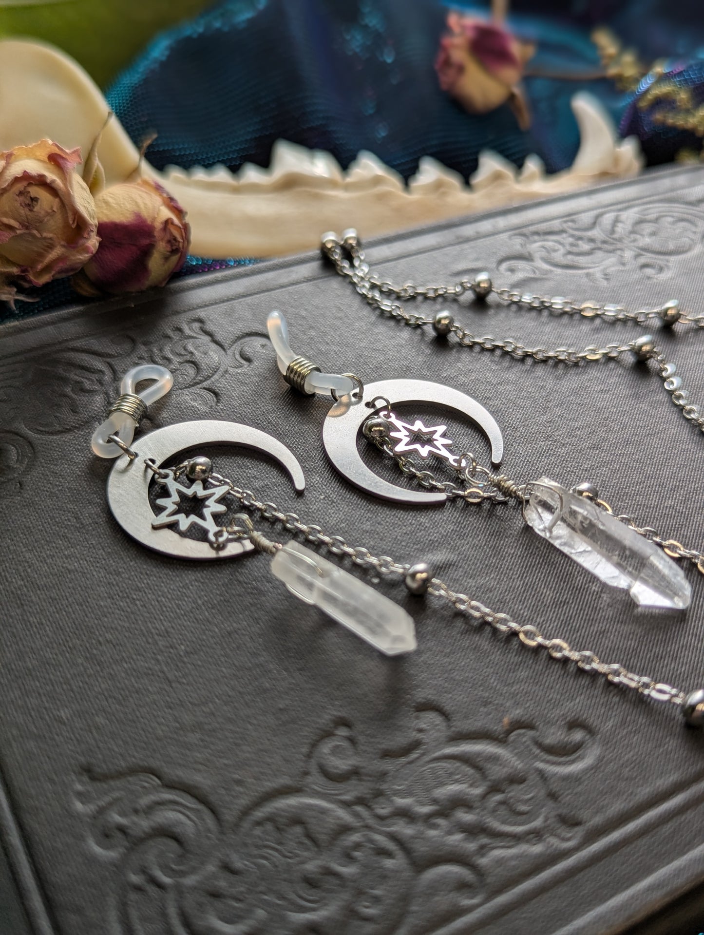 Quartz Moon Eyeglasses Chain