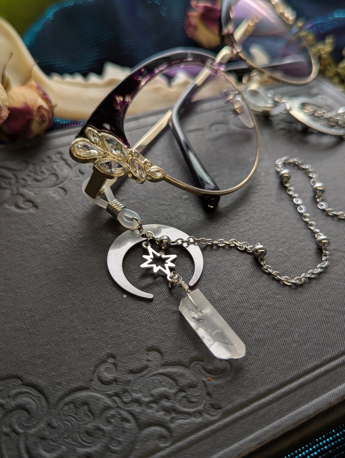 Quartz Moon Eyeglasses Chain
