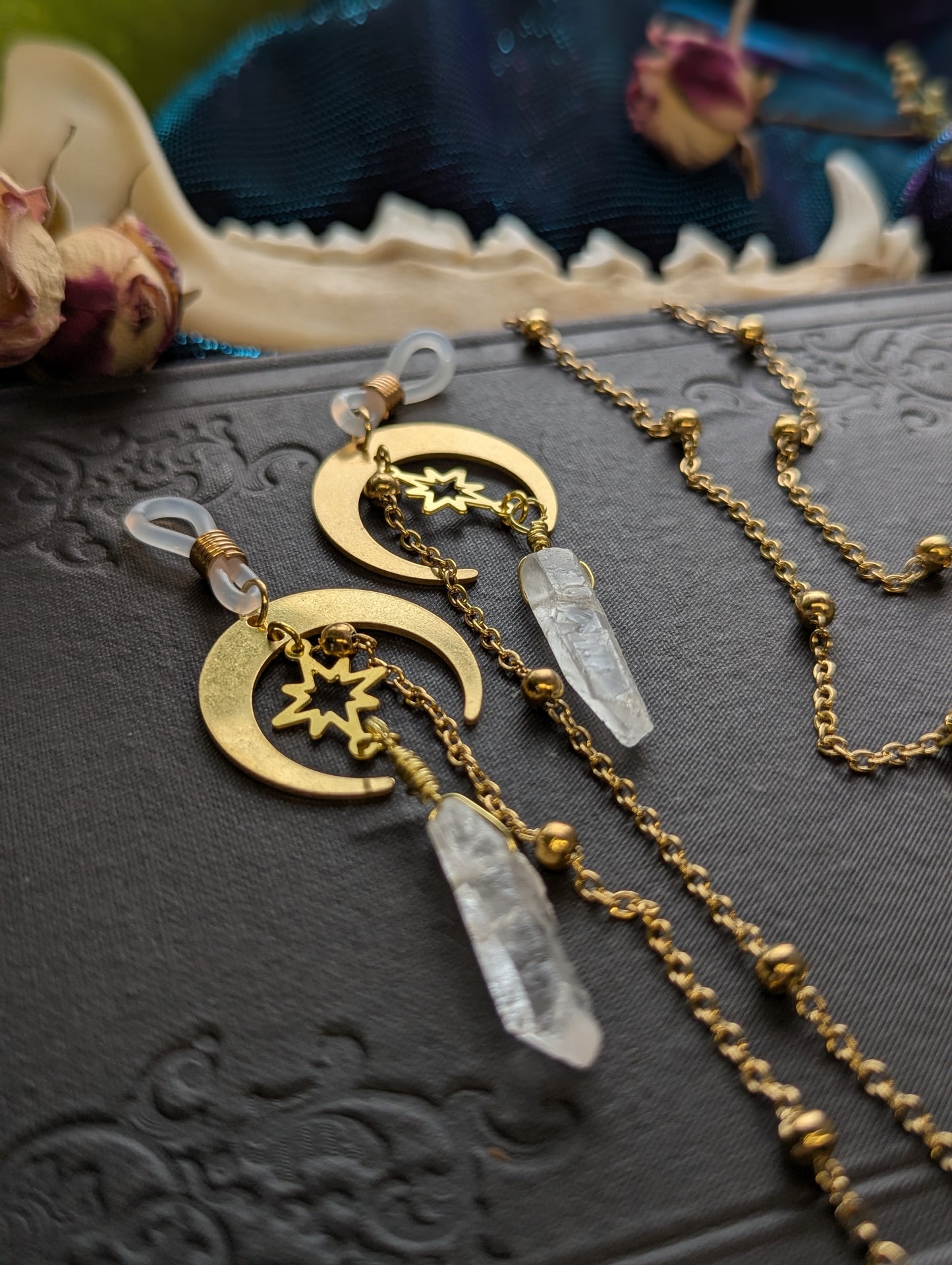 Quartz Moon Eyeglasses Chain