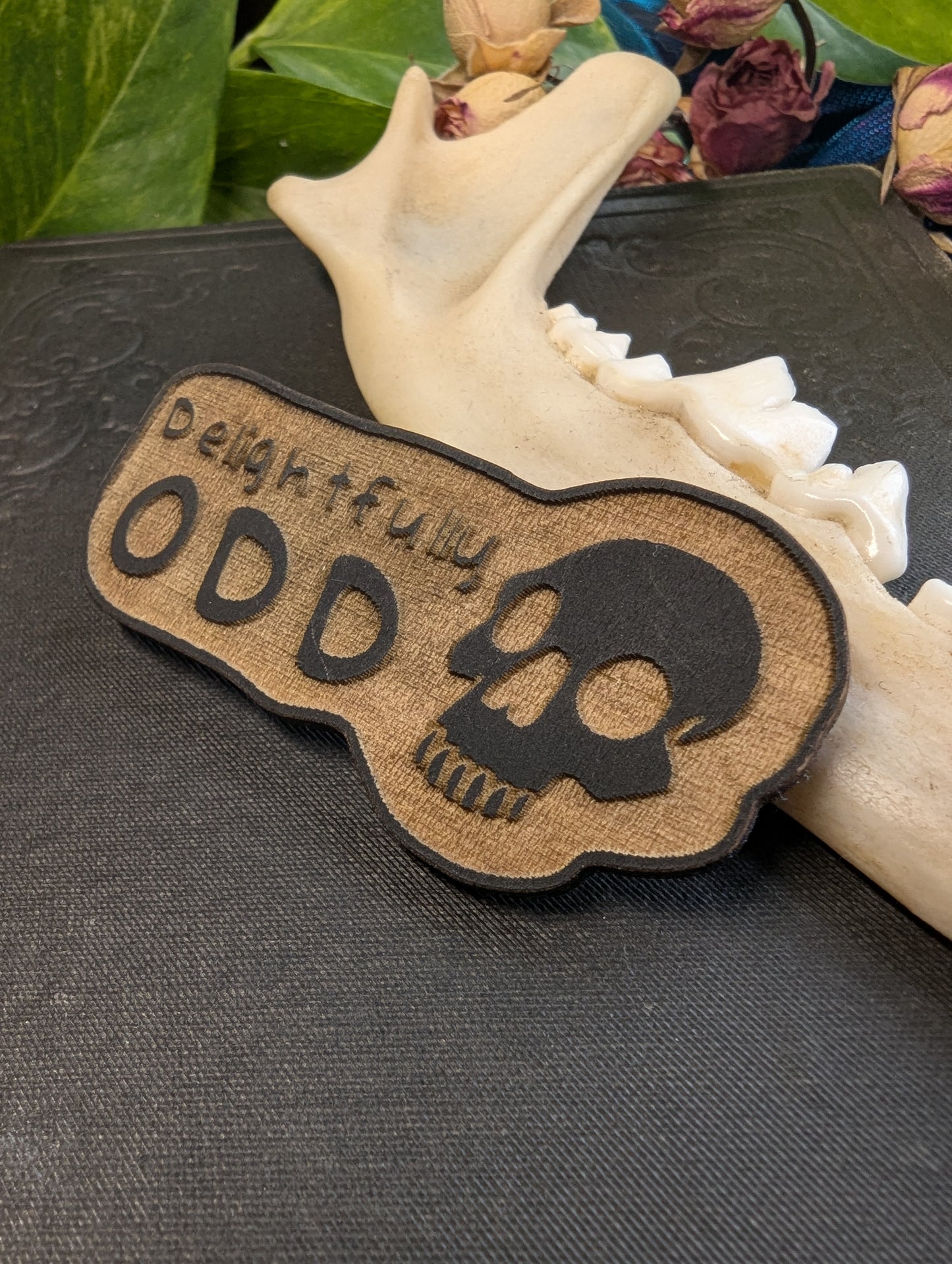 Delightfully Odd Wood Pin