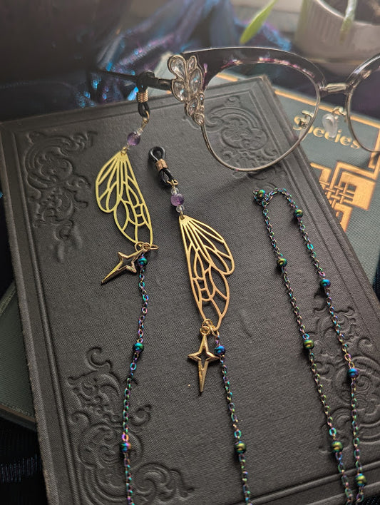 Amethyst Fey Wing Eyeglasses Chains