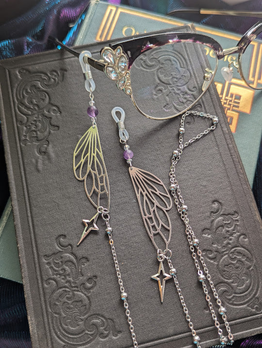 Amethyst Fey Wing Eyeglasses Chains