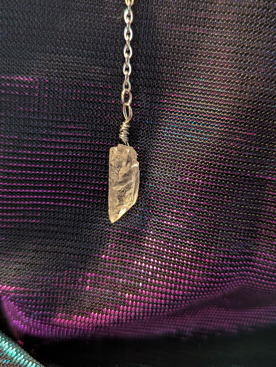 Amethyst & Quartz Drop Eyeglasses Chain