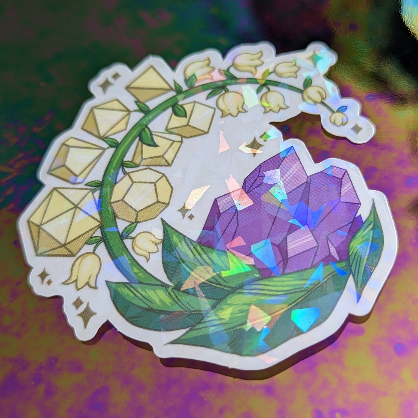 Lily of the Valley Clear Sticker