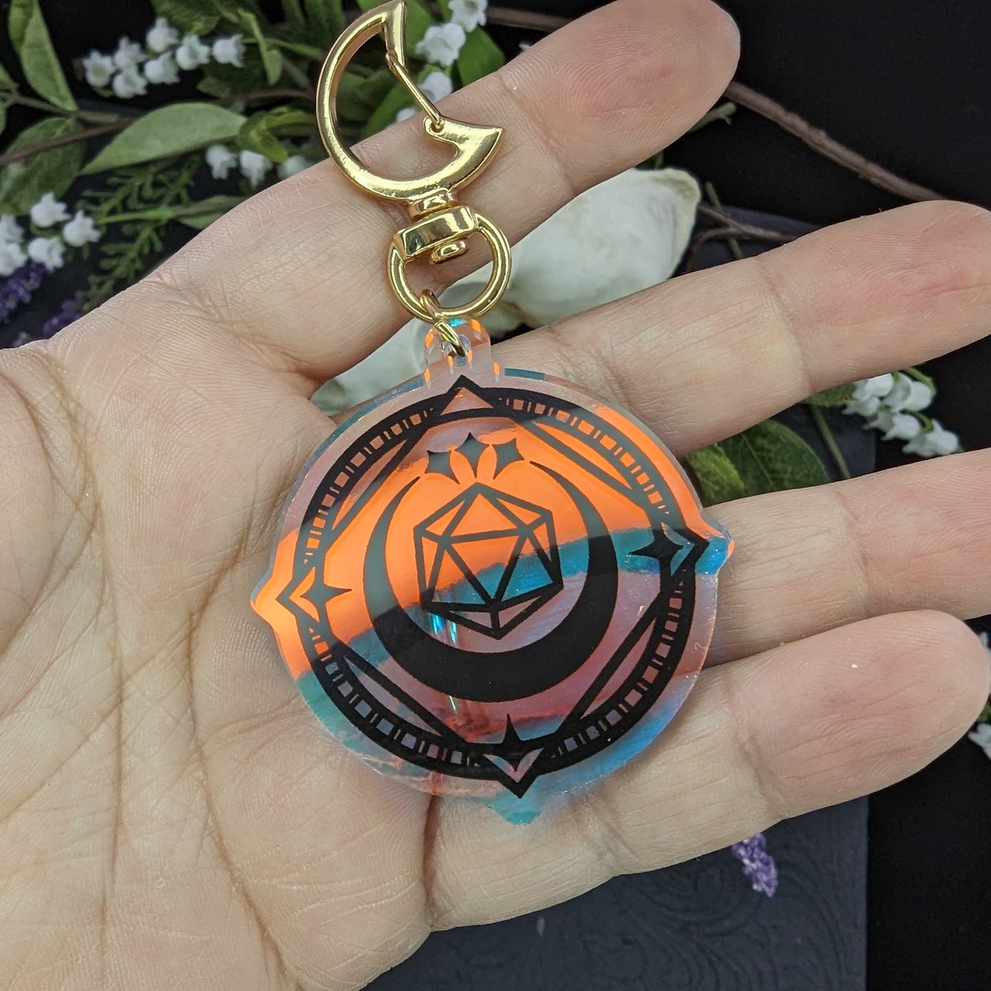 Moon Arcane Circle Keychain