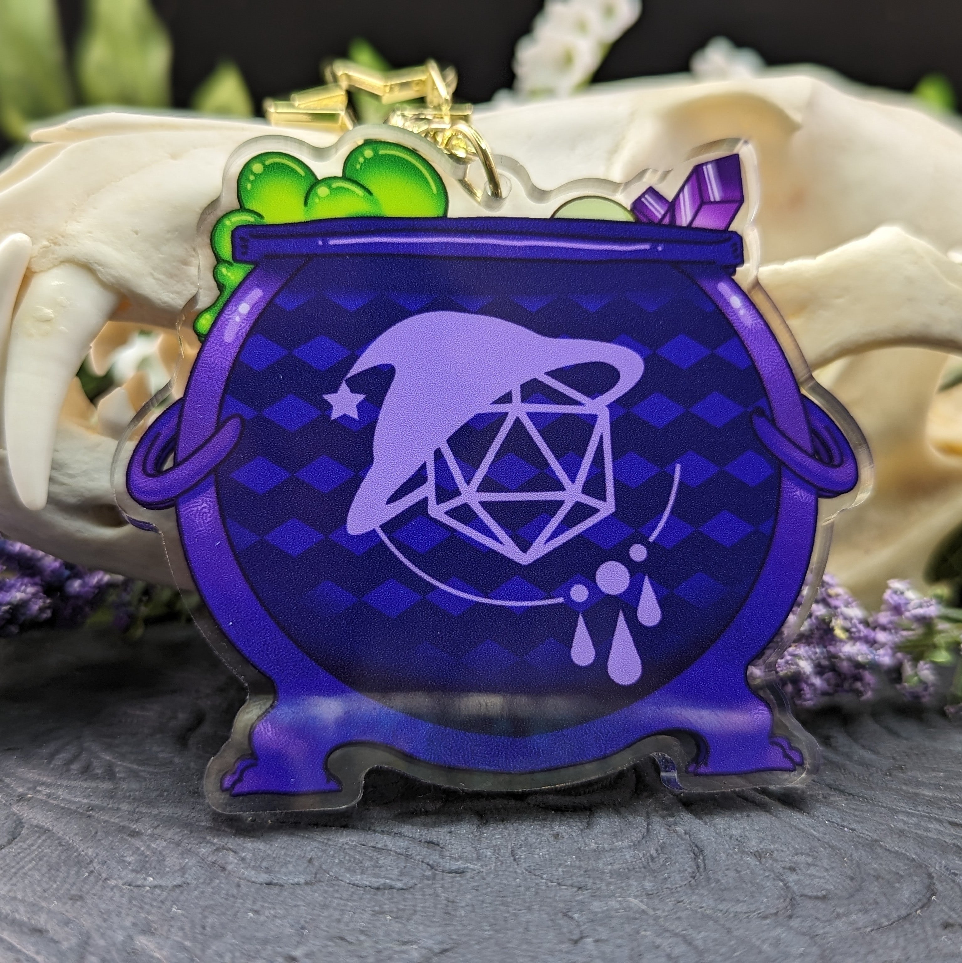 Cauldron Shaker Keychain – Dice Witchery