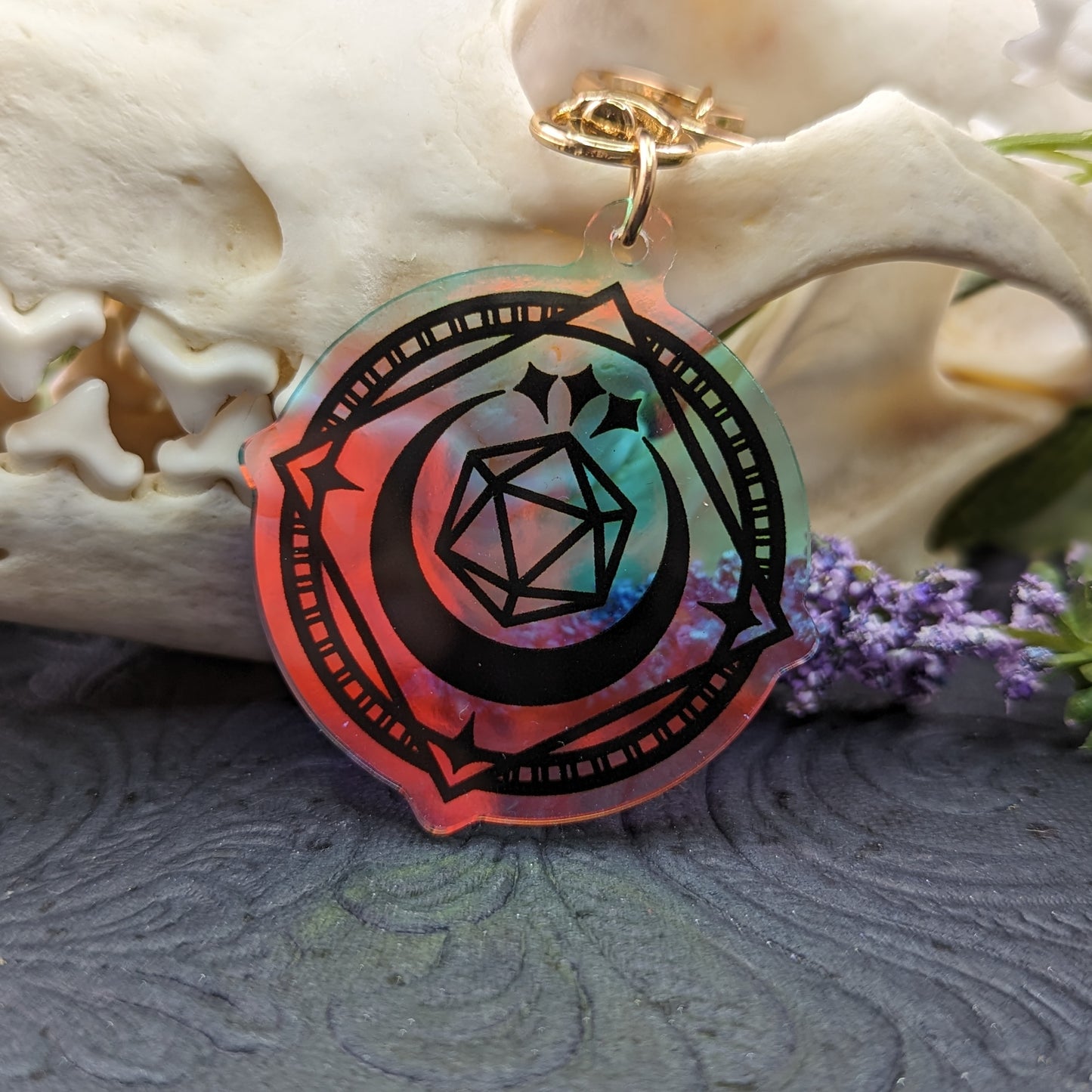 Moon Arcane Circle Keychain