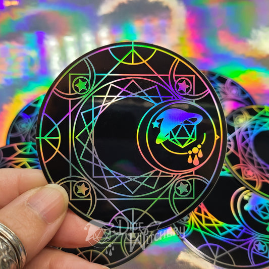 Dice Witchery Arcane Circle sticker